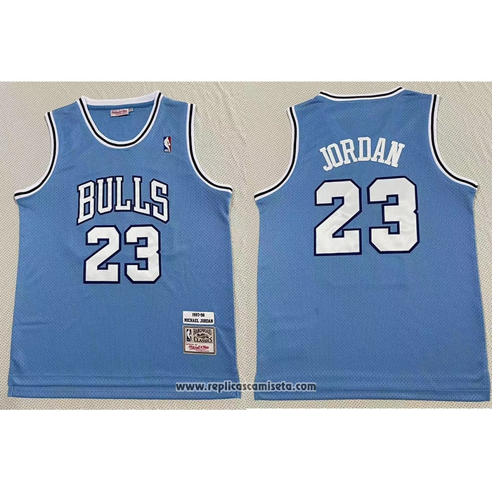Camiseta Chicago Bulls Michael Jordan #23 Mitchell & Ness 1997-98 Azul1